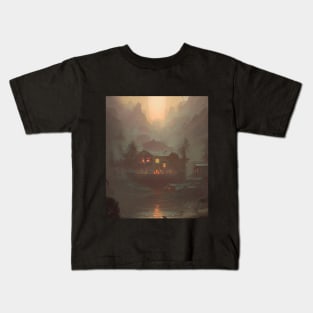 The Haunted Lake House Kids T-Shirt